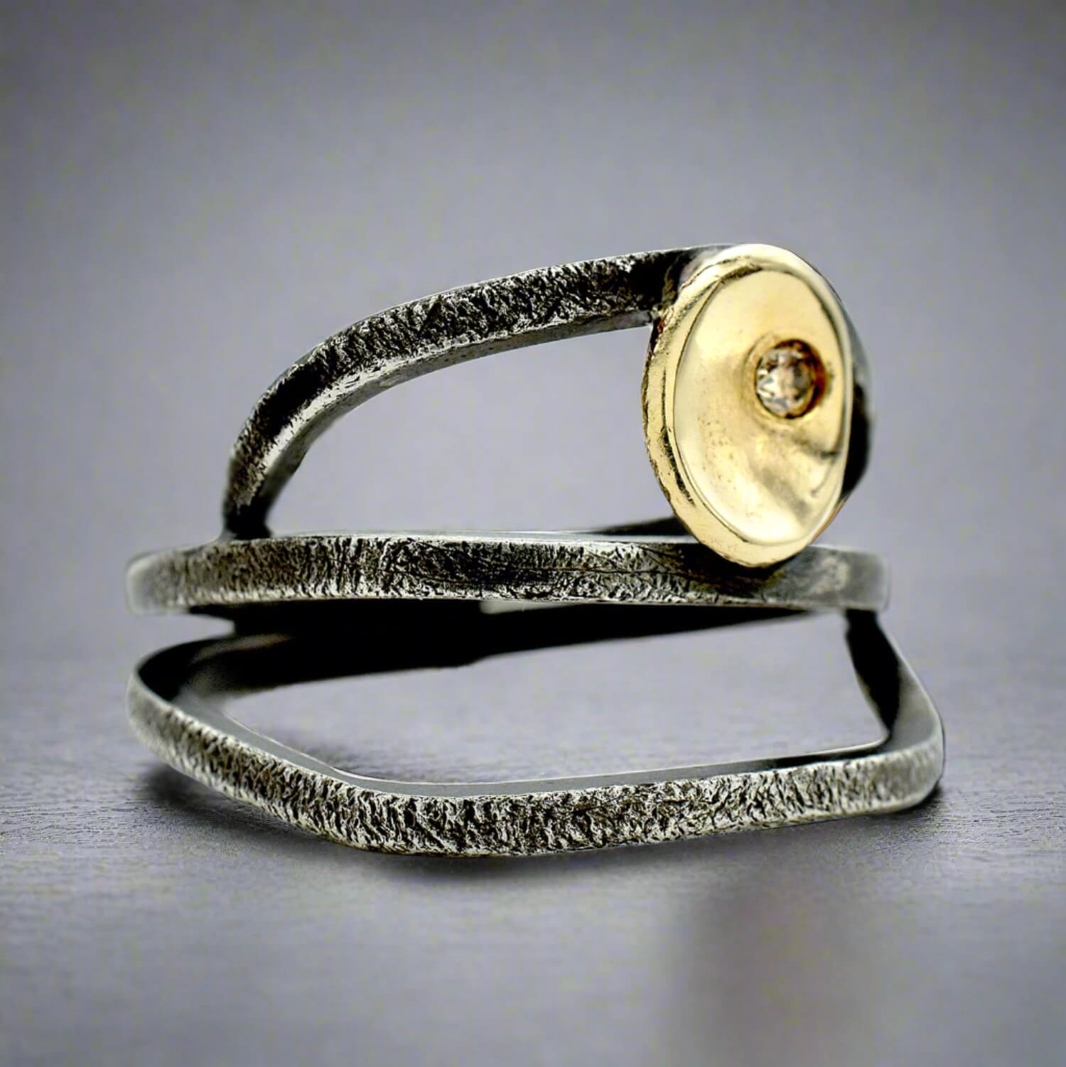 Sterling Wrap Diamond Ring - Rings