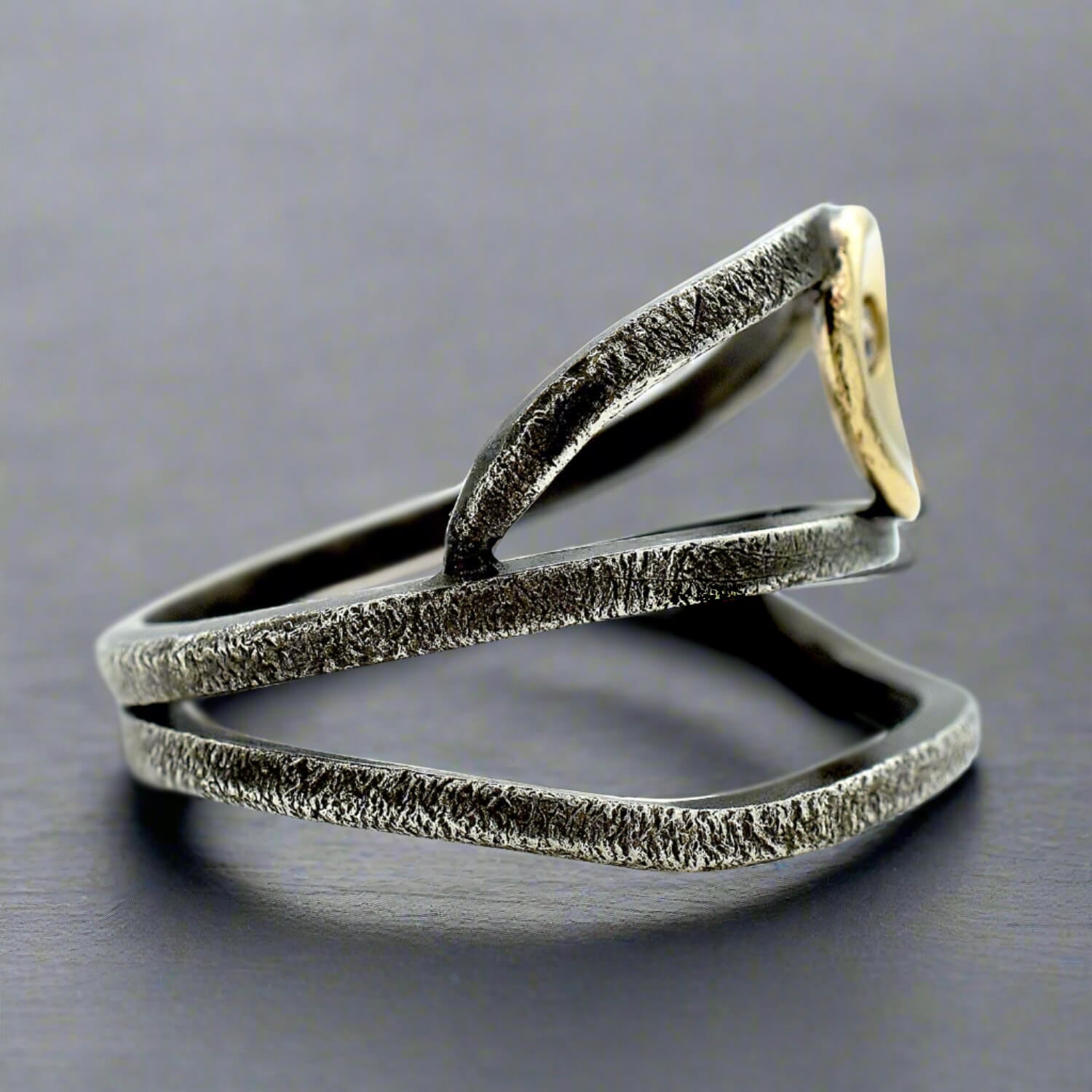 Sterling Wrap Diamond Ring - Rings