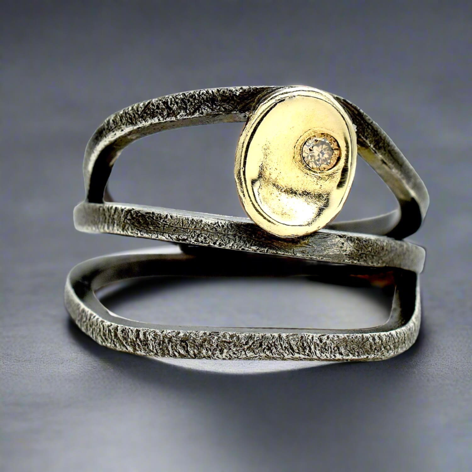 Sterling Wrap Diamond Ring - Rings