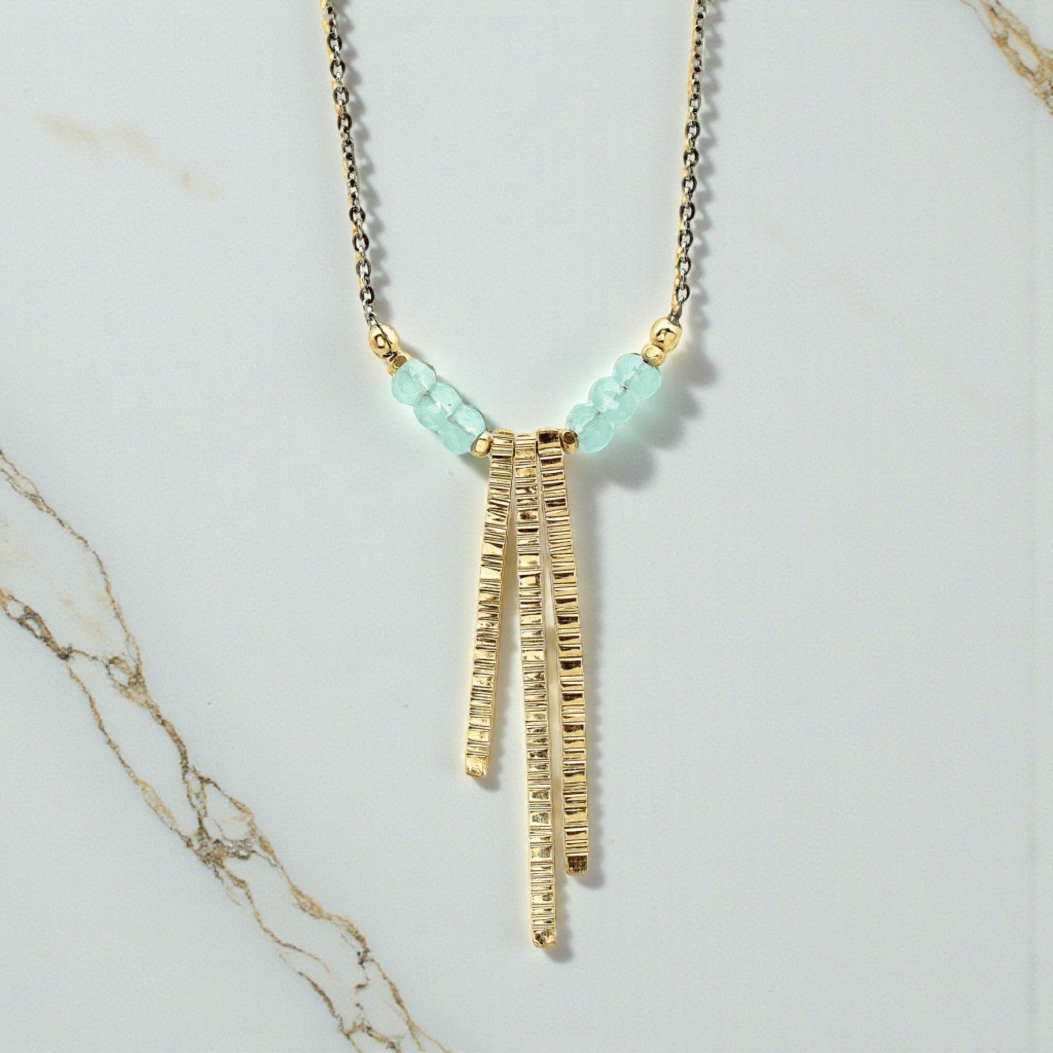 Triple Drop Necklace - Necklaces
