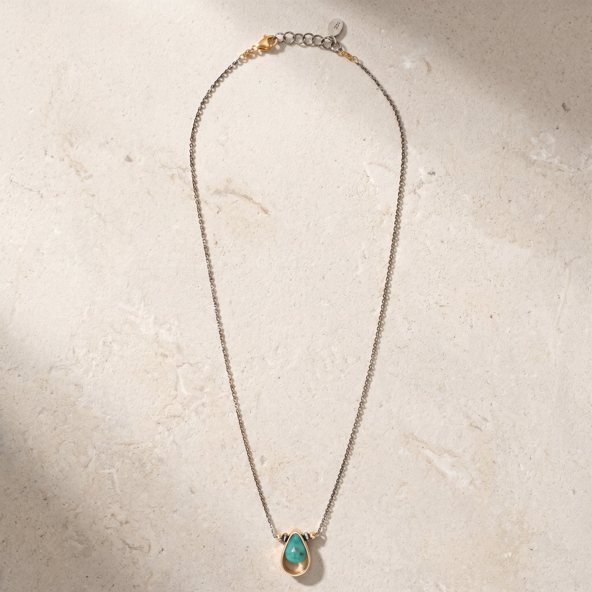 Turquoise Teardrop Necklace