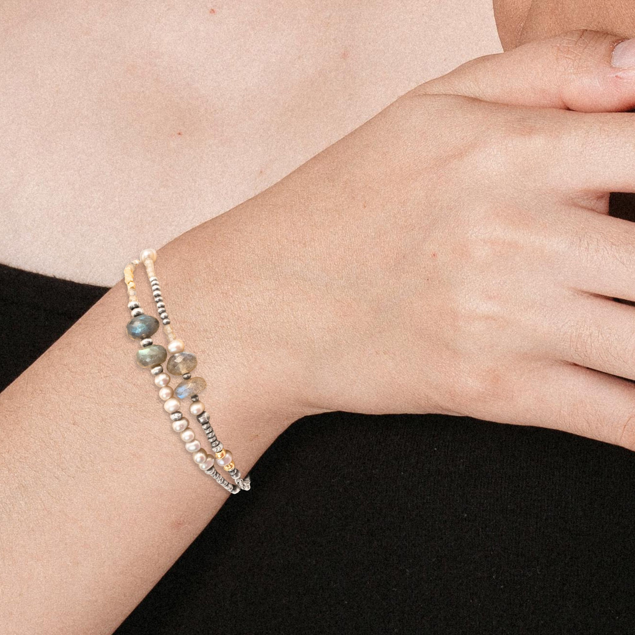 Whispered Secrets Double Strand Bracelet - Bracelets