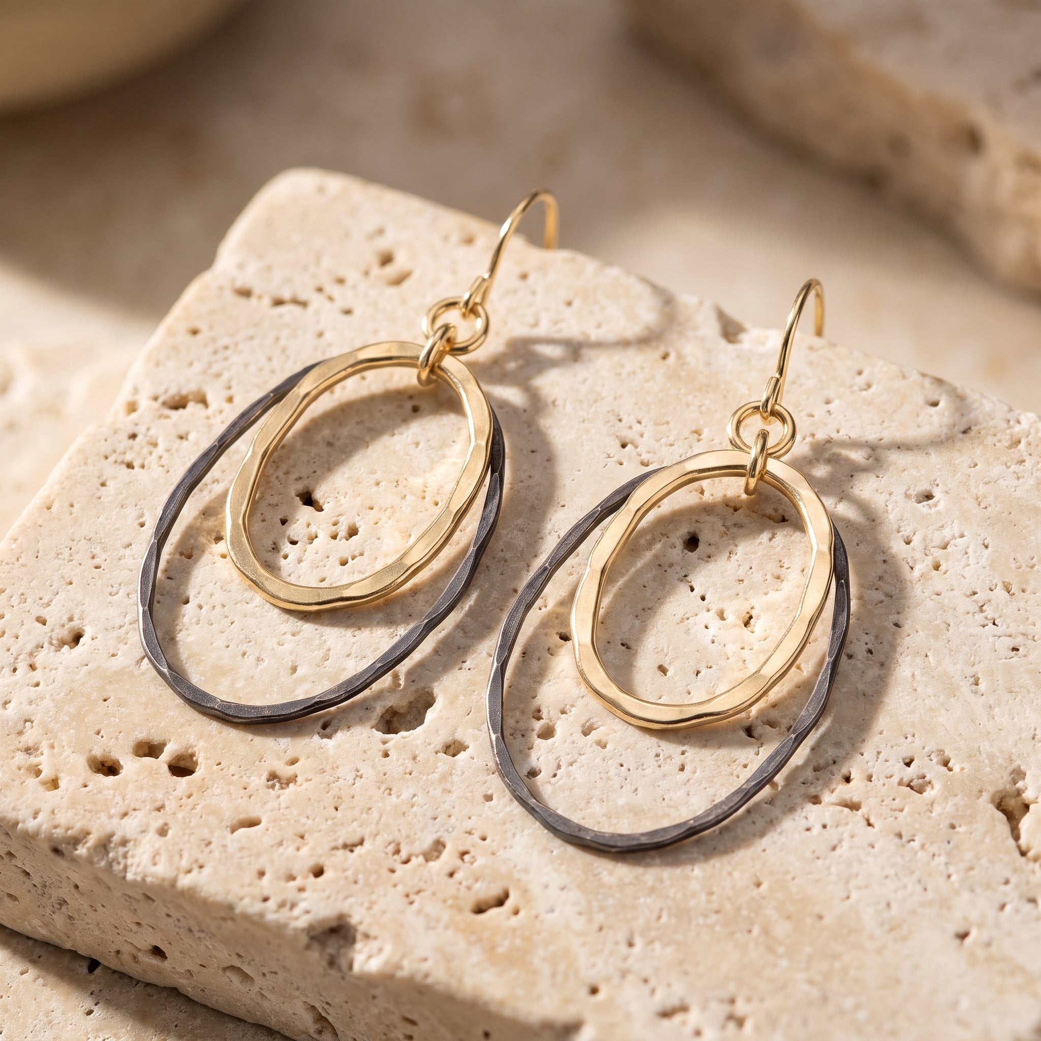 Golden Eclipse Earrings
