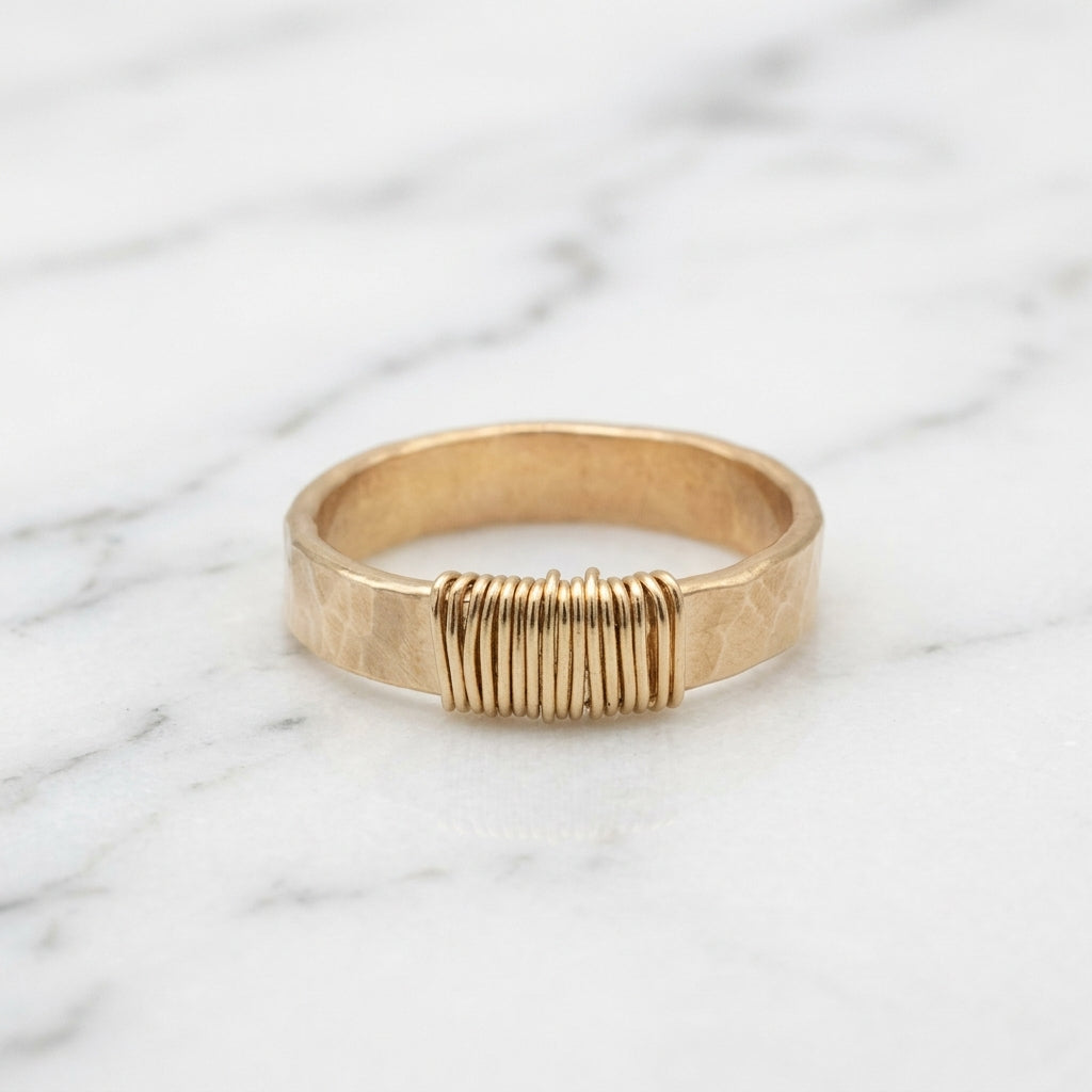 Gold Tether Ring