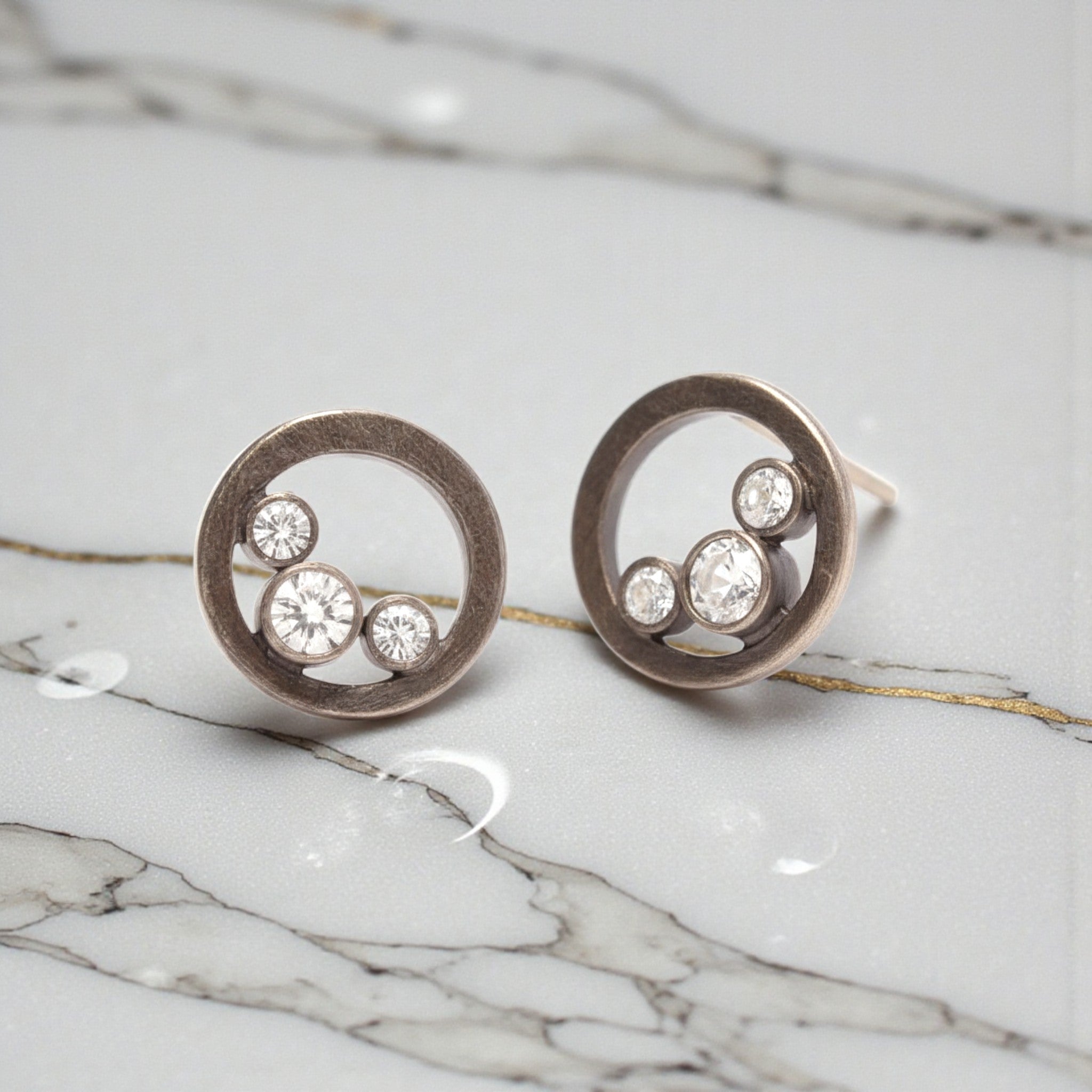 Cluster Sparkle Post Earring - Earrings