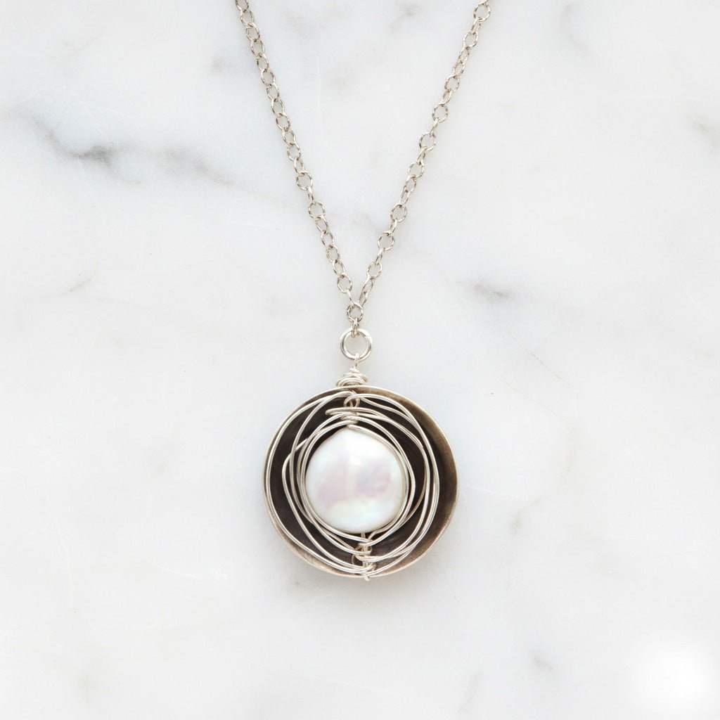 Coin Pearl Nest Necklace - Necklaces