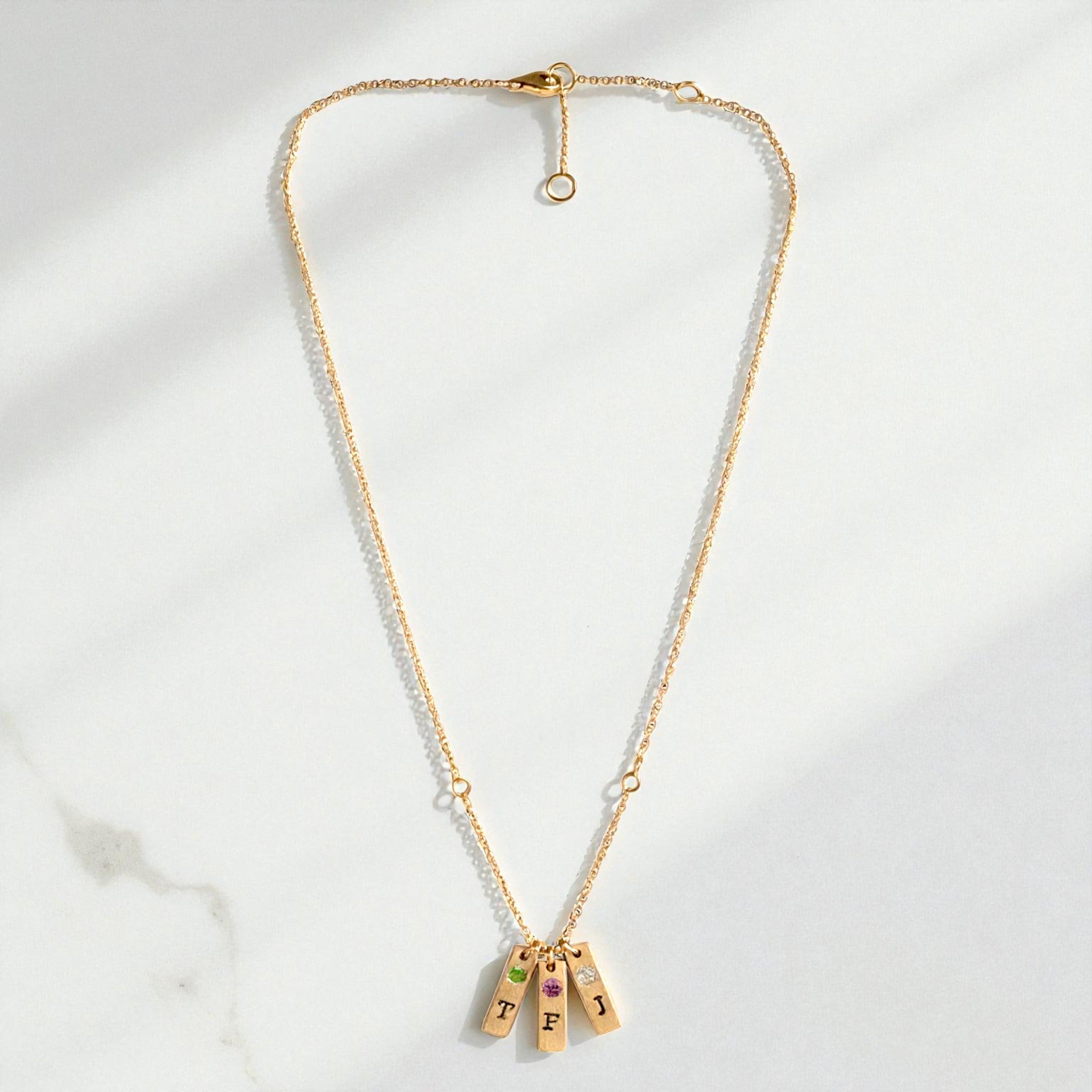 Family Birthstone Necklace - Necklaces