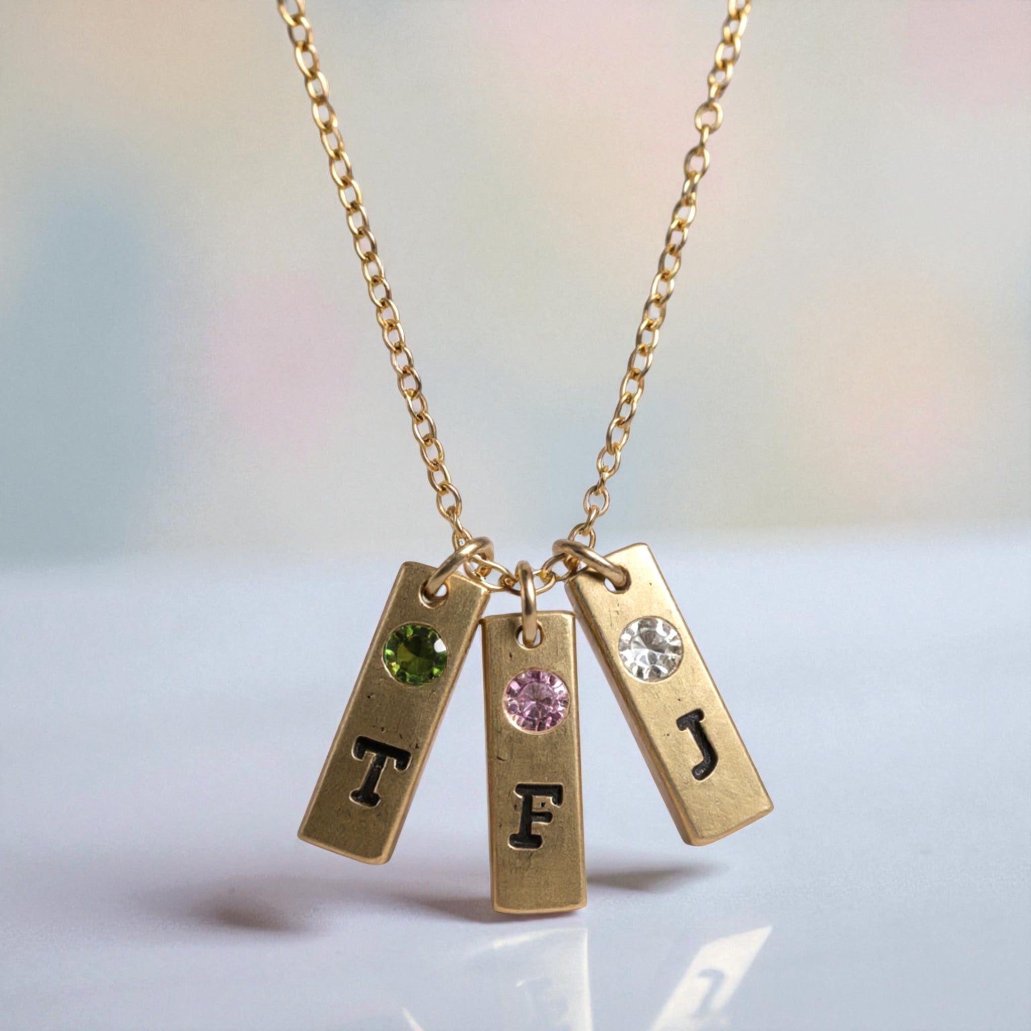 Family Birthstone Necklace - Necklaces