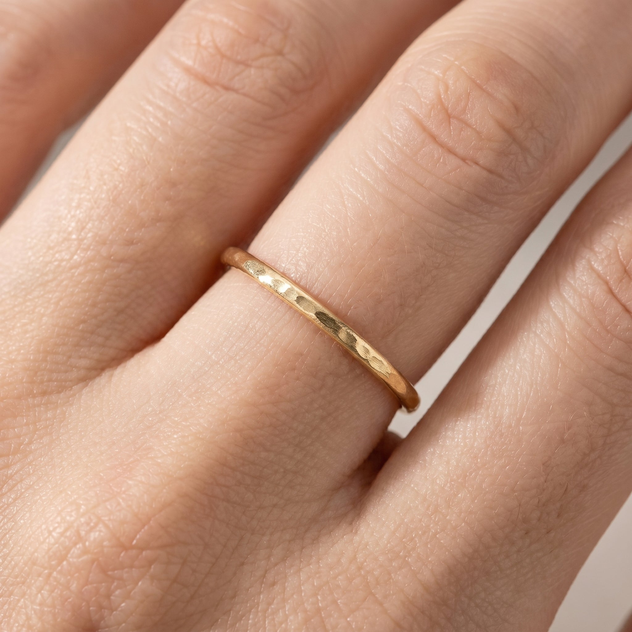 Gilded Hammered Stacker