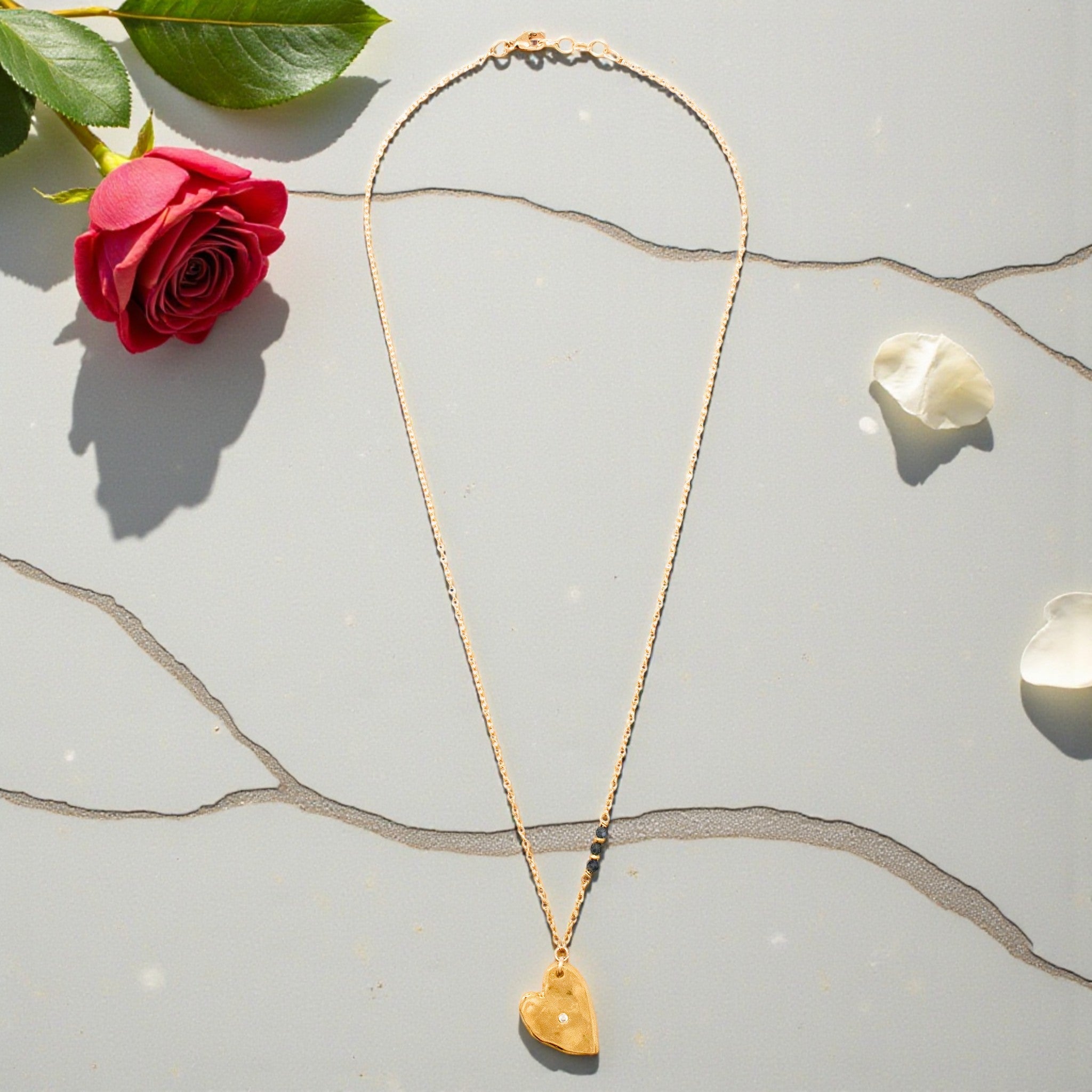 Heart of Gold Necklace - Necklaces