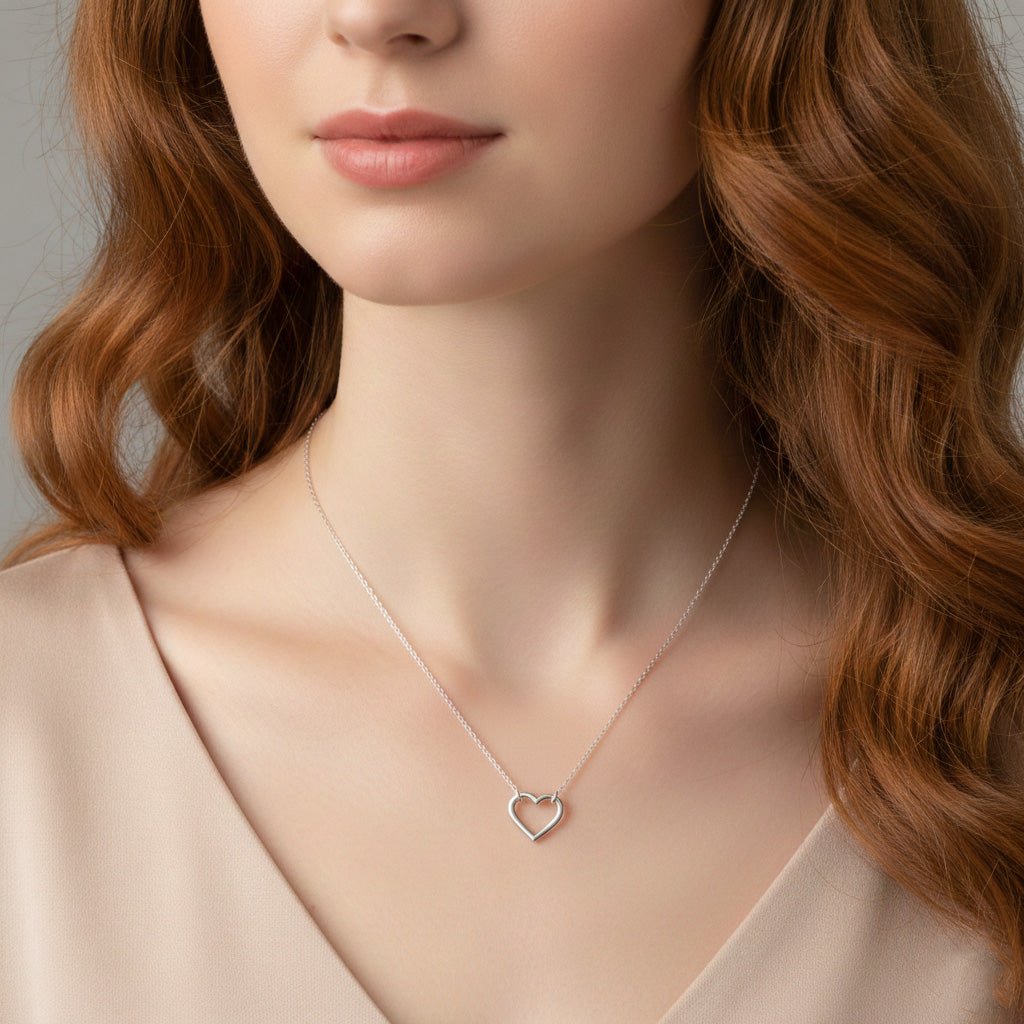 Heartline Silver Necklace - Necklaces