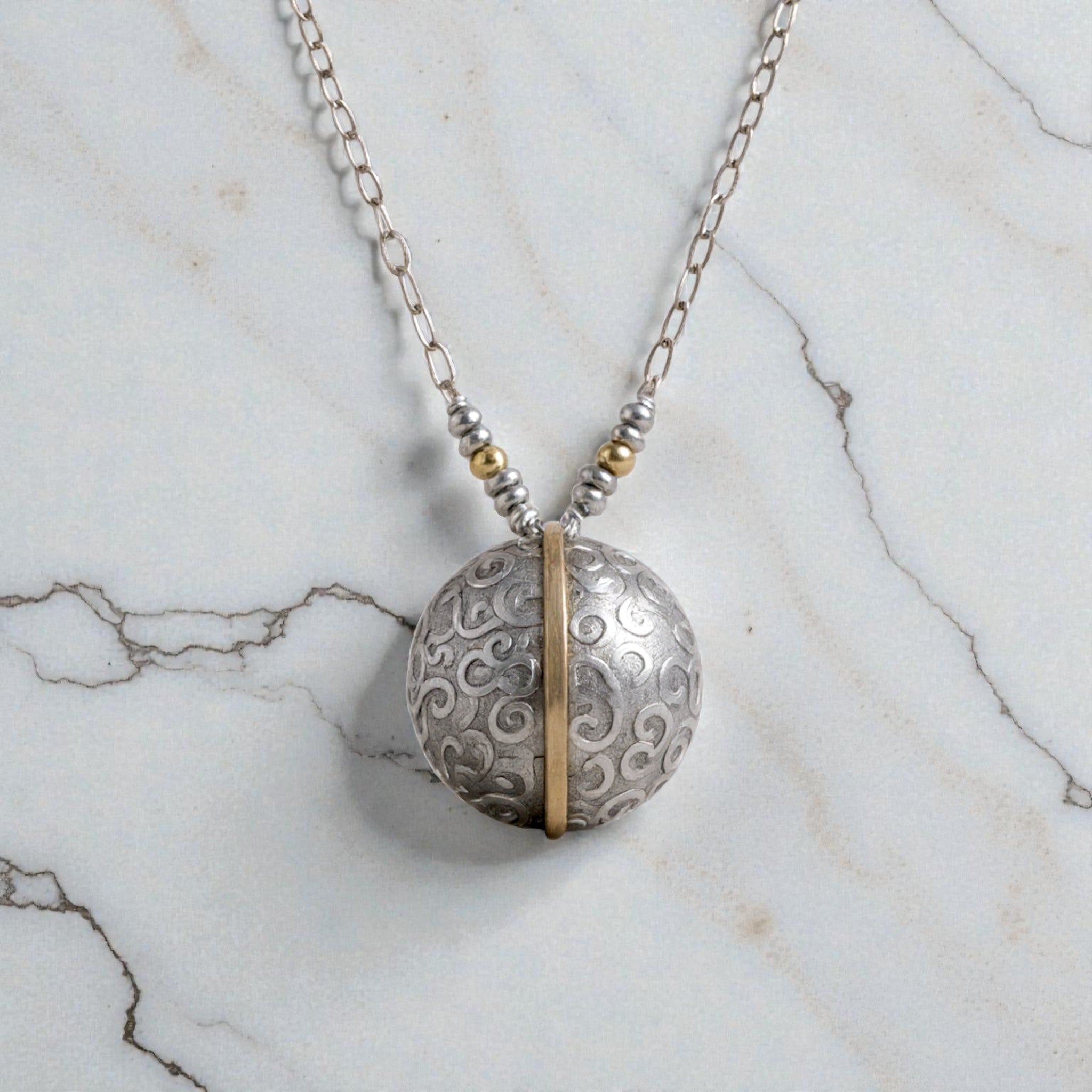 Meridian Disc Necklace - Necklaces
