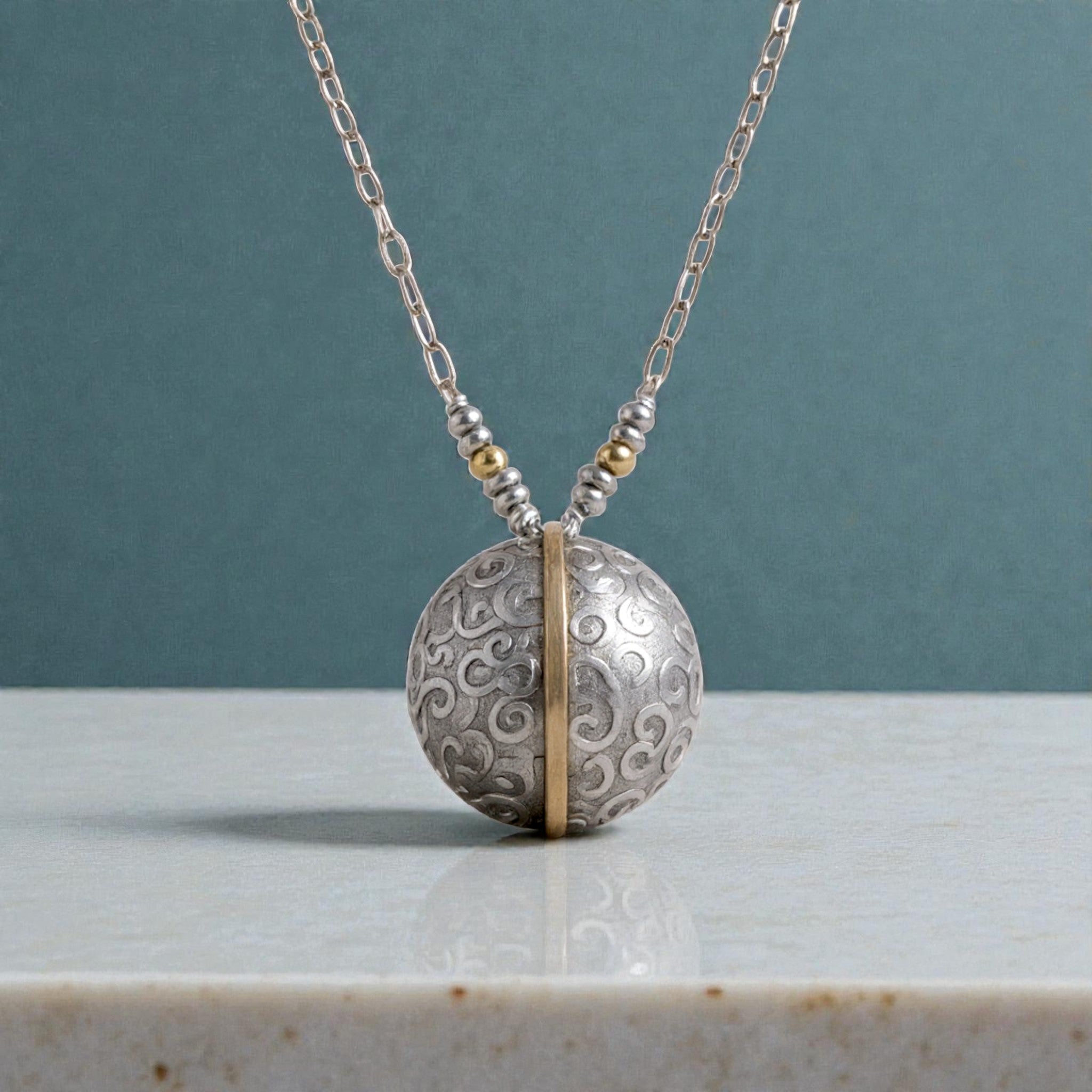 Meridian Disc Necklace - Necklaces