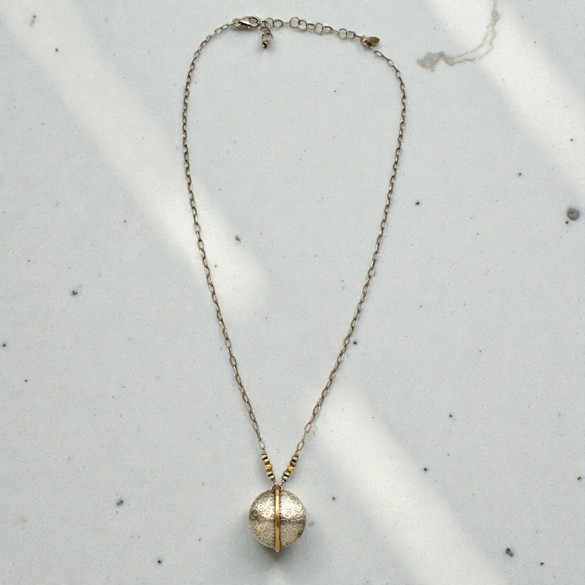 Meridian Disc Necklace - Necklaces