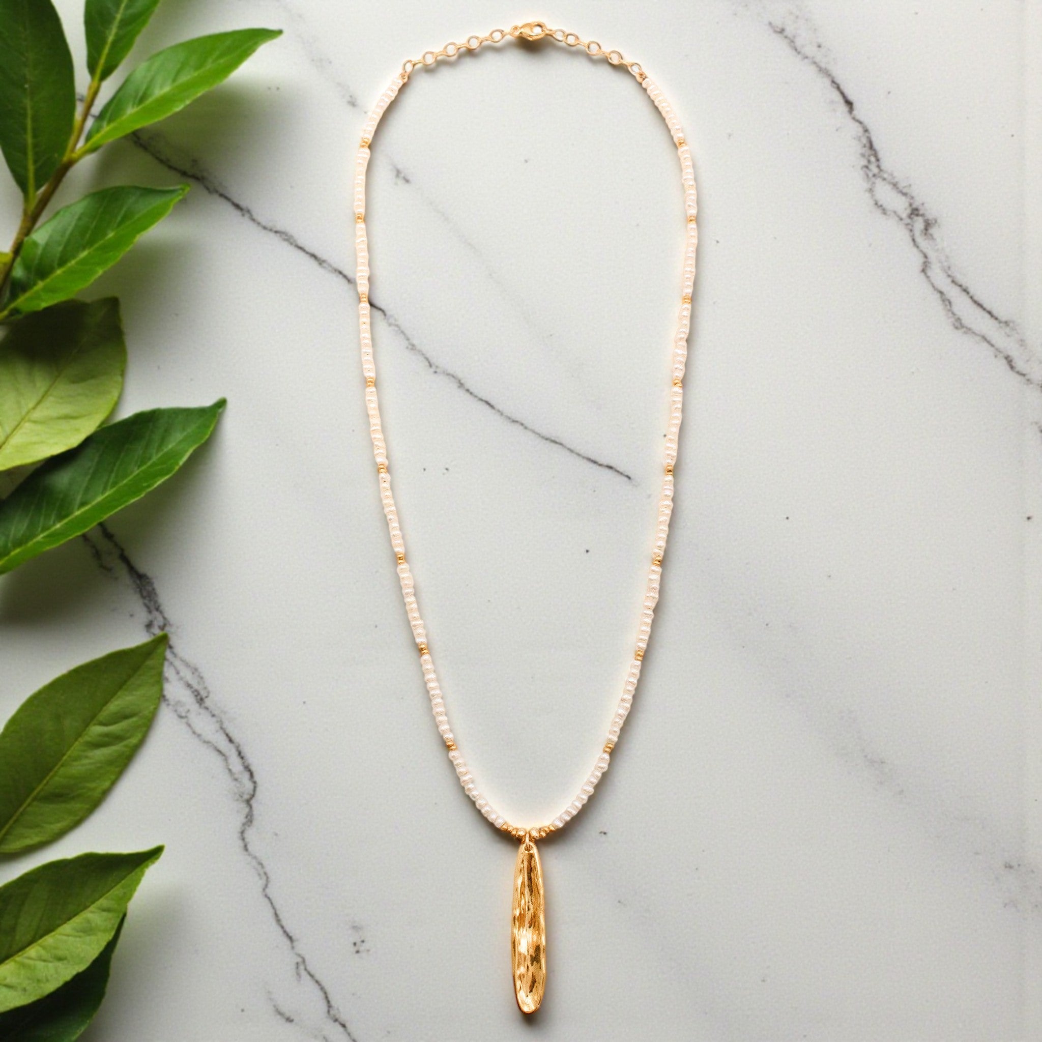 Pearl Dewfall Necklace - Necklaces