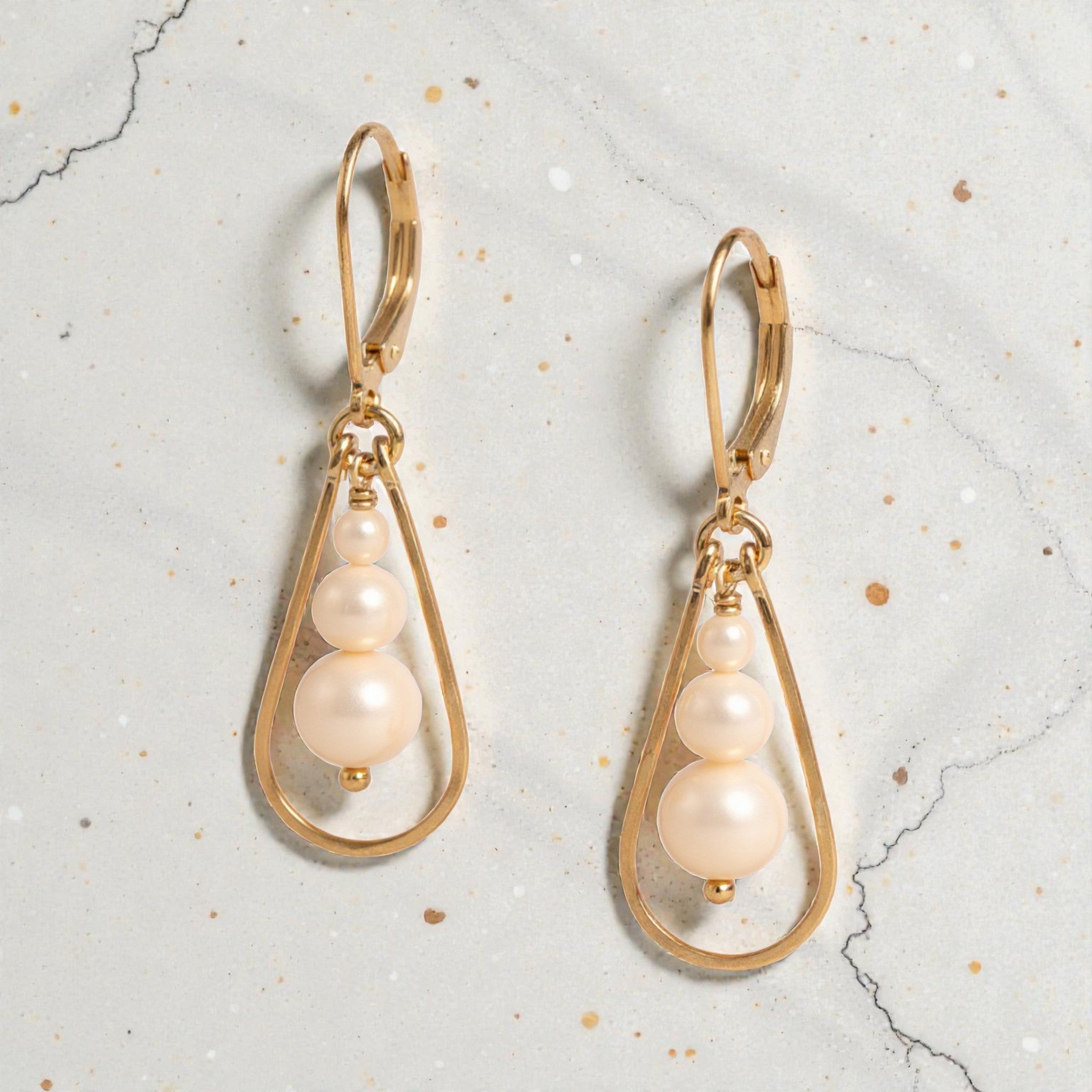 Pearl Trifecta Earring - Earrings