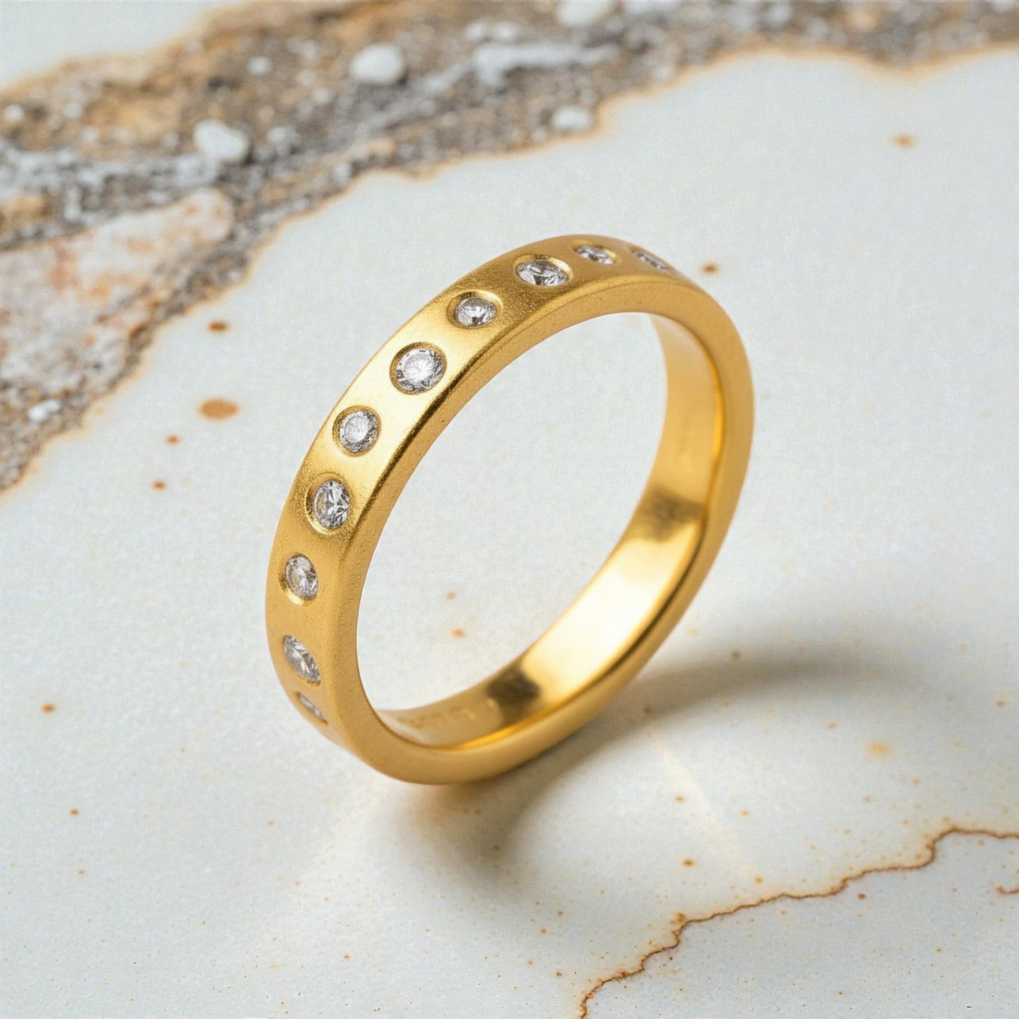 Scattered Diamond Ring - Rings