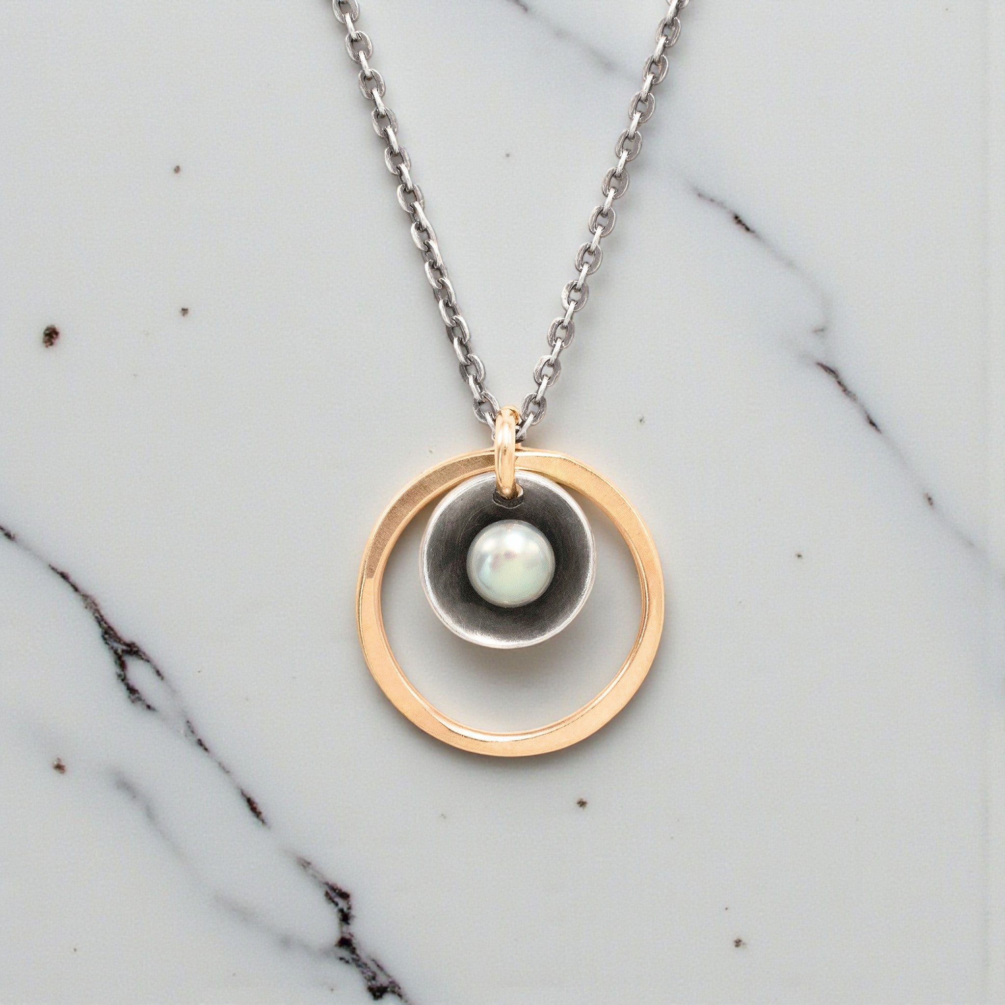 Shadow Pearl Necklace - Necklaces