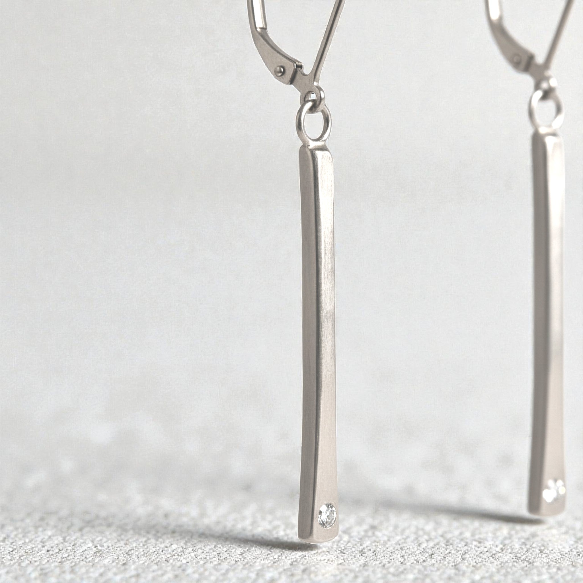 Shimmering Line Earrings - Earrings