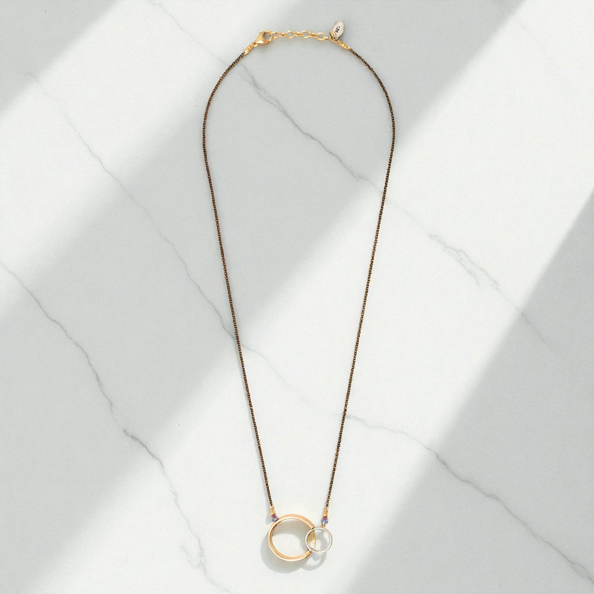 Solar Eclipse Gemstone Necklace - Necklaces