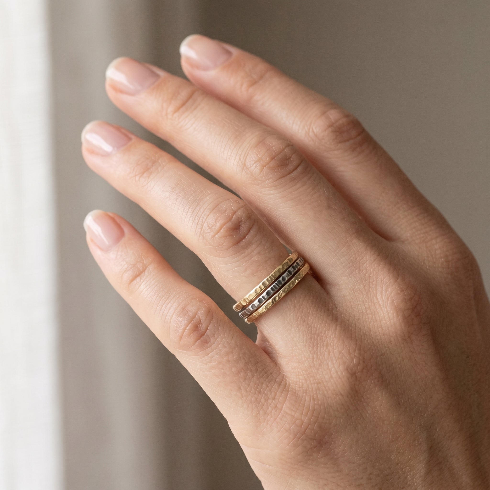 Gilded Textured Stacker
