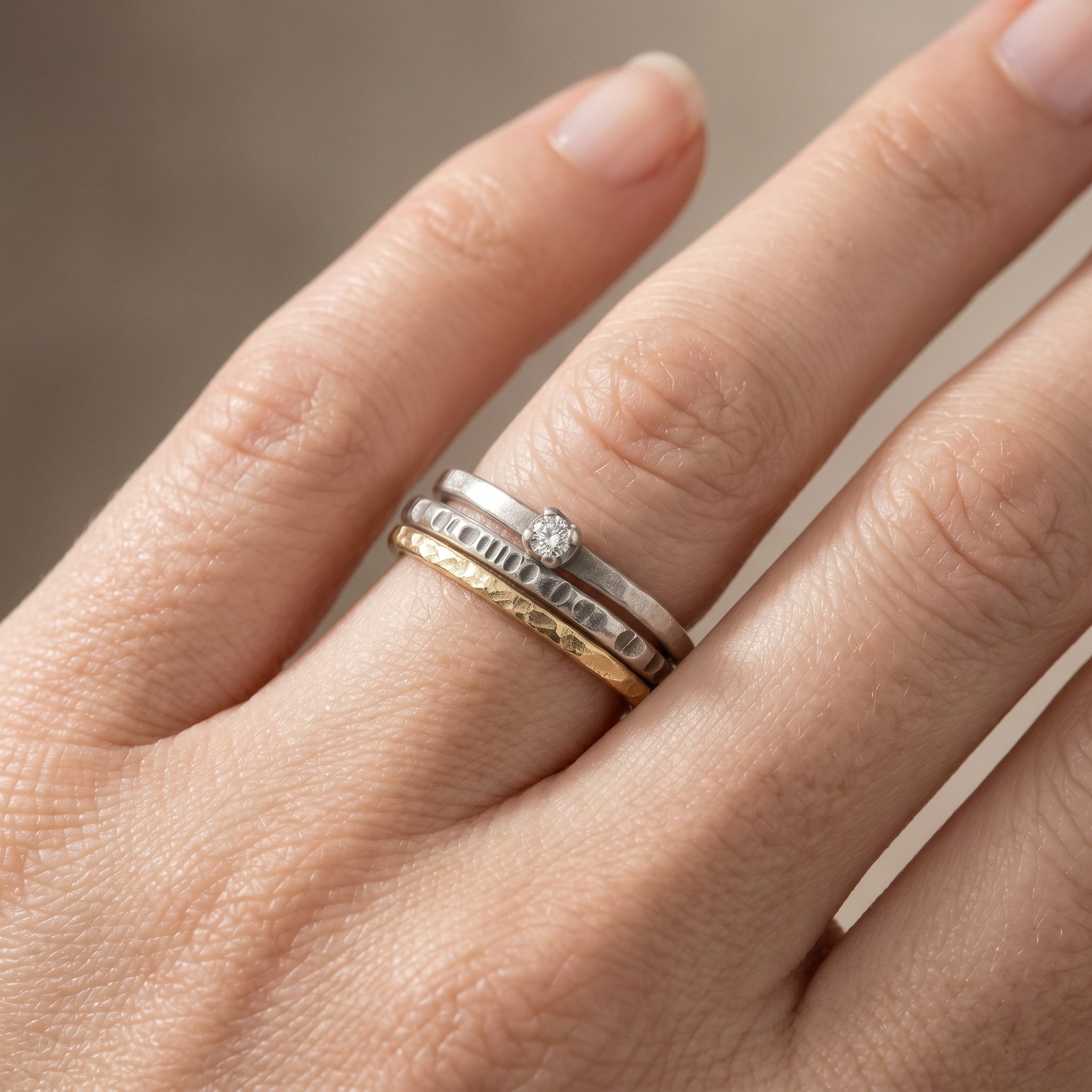 Sterling Sparkle Stacker