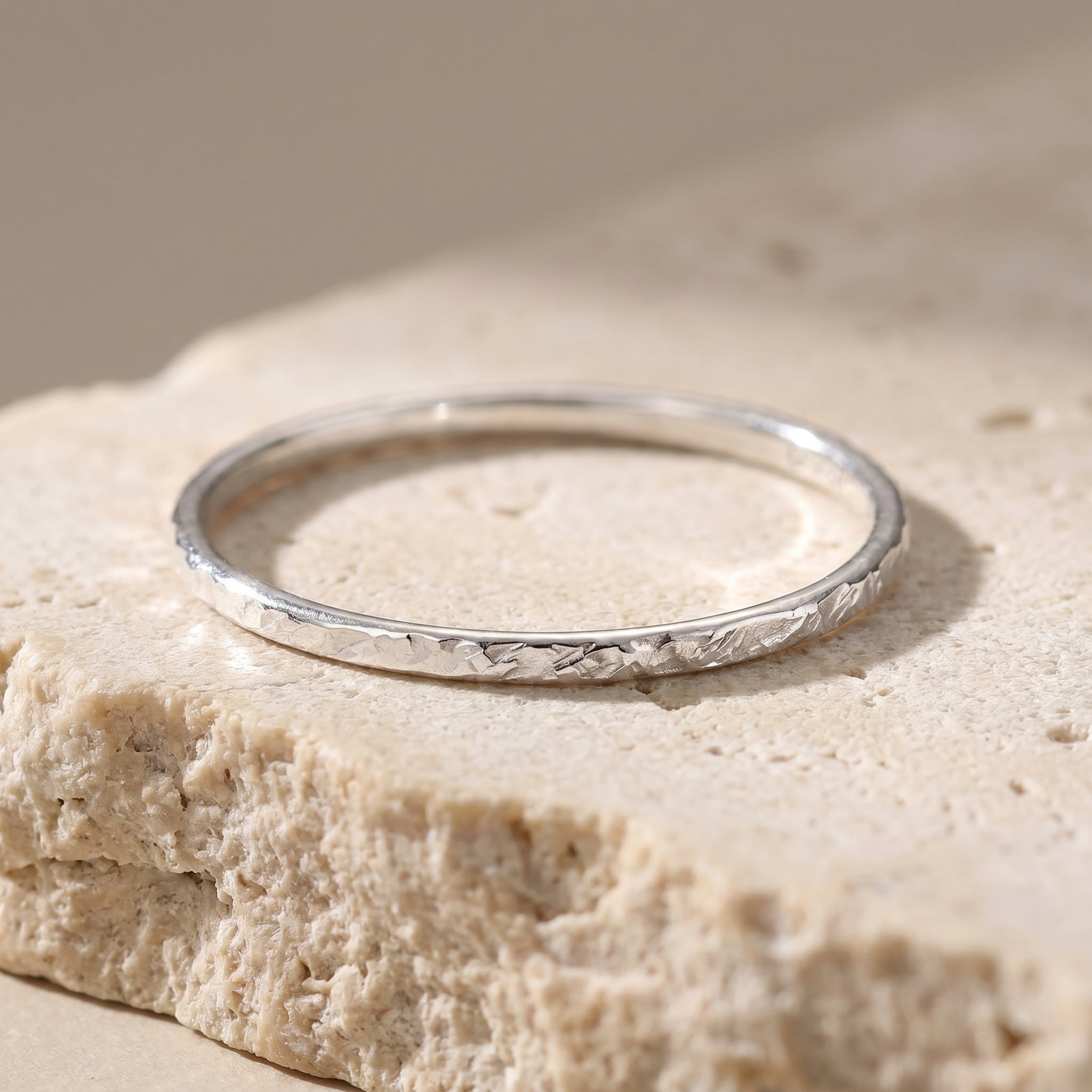 Sterling Textured Stacker