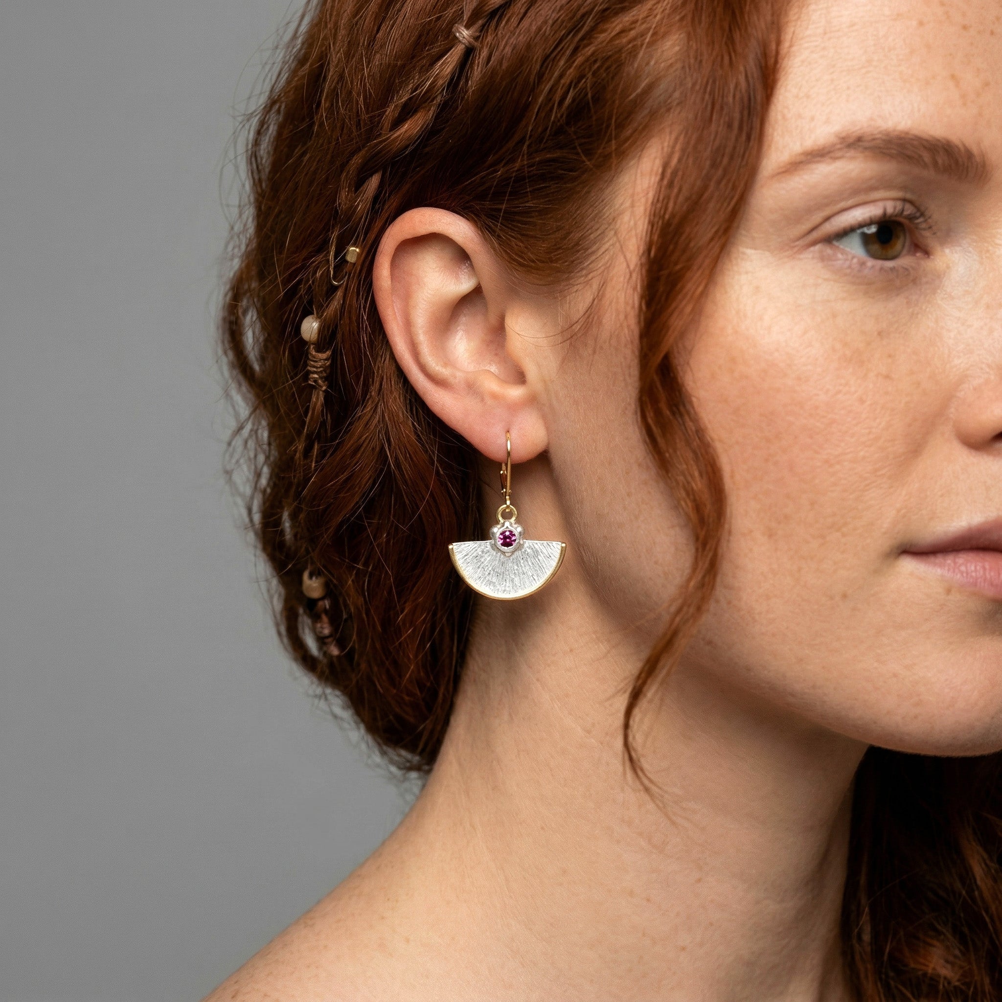 Sunburst Fan Earrings - Earrings