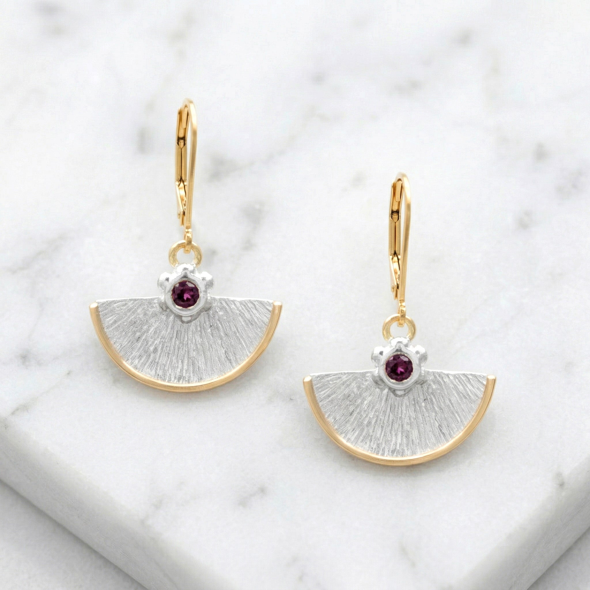 Sunburst Fan Earrings - Earrings