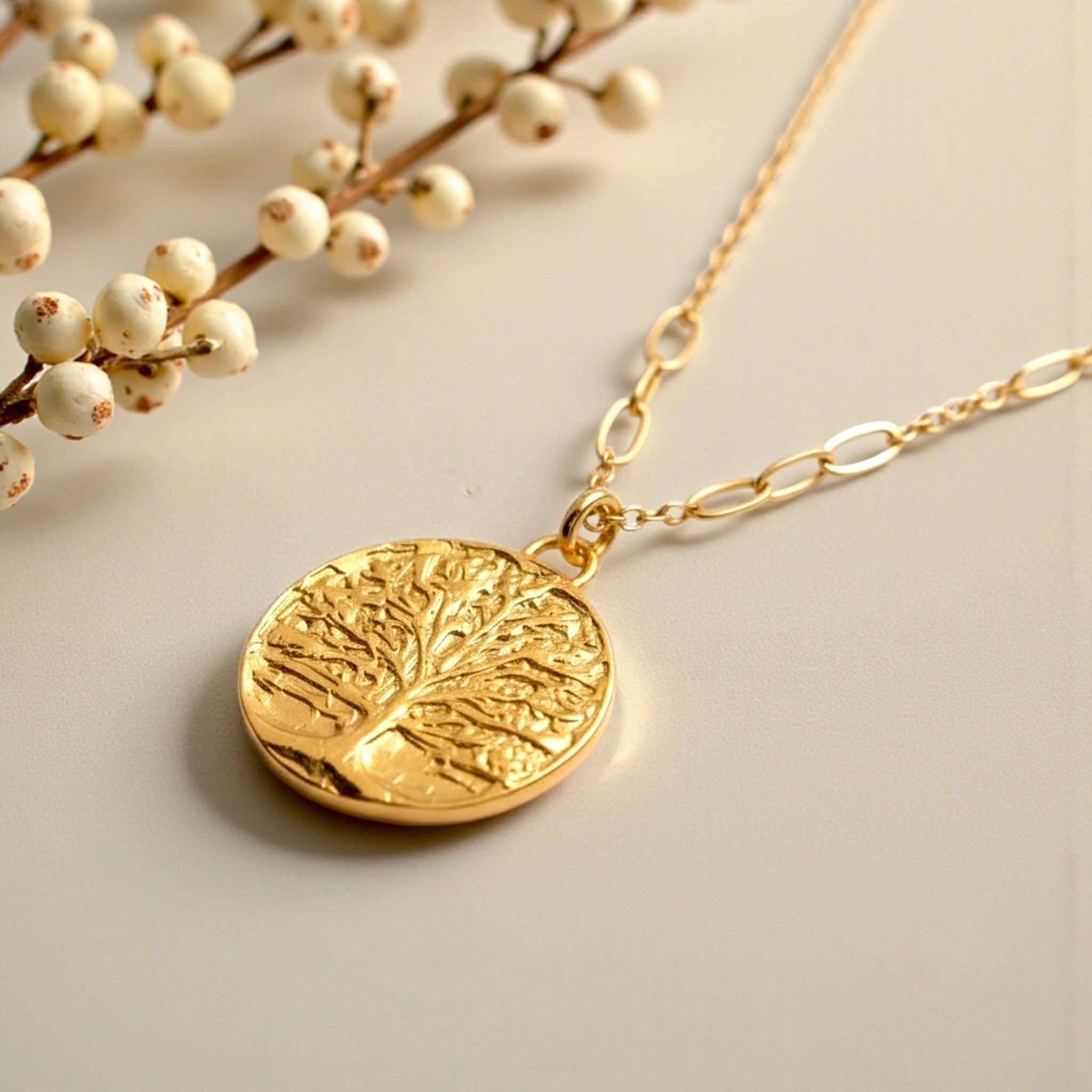 Sunlit Oak Pendant - Necklaces