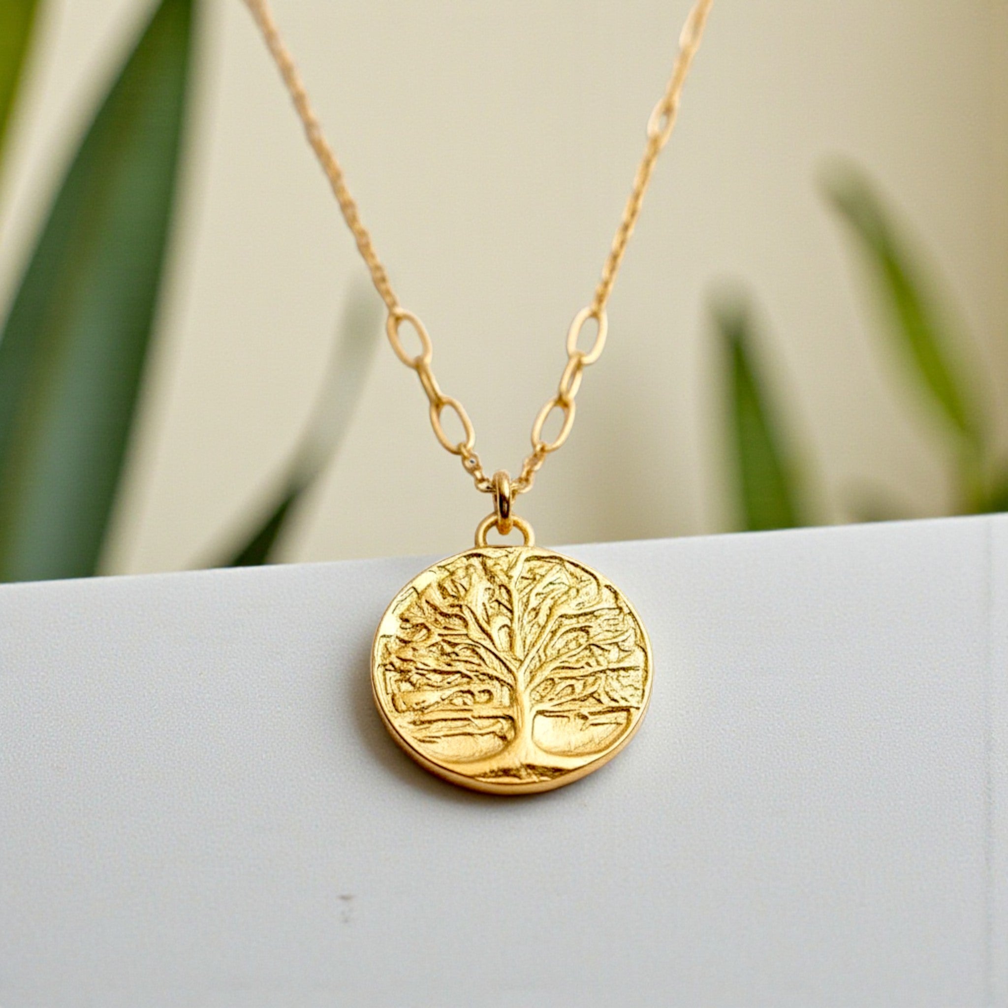 Sunlit Oak Pendant - Necklaces