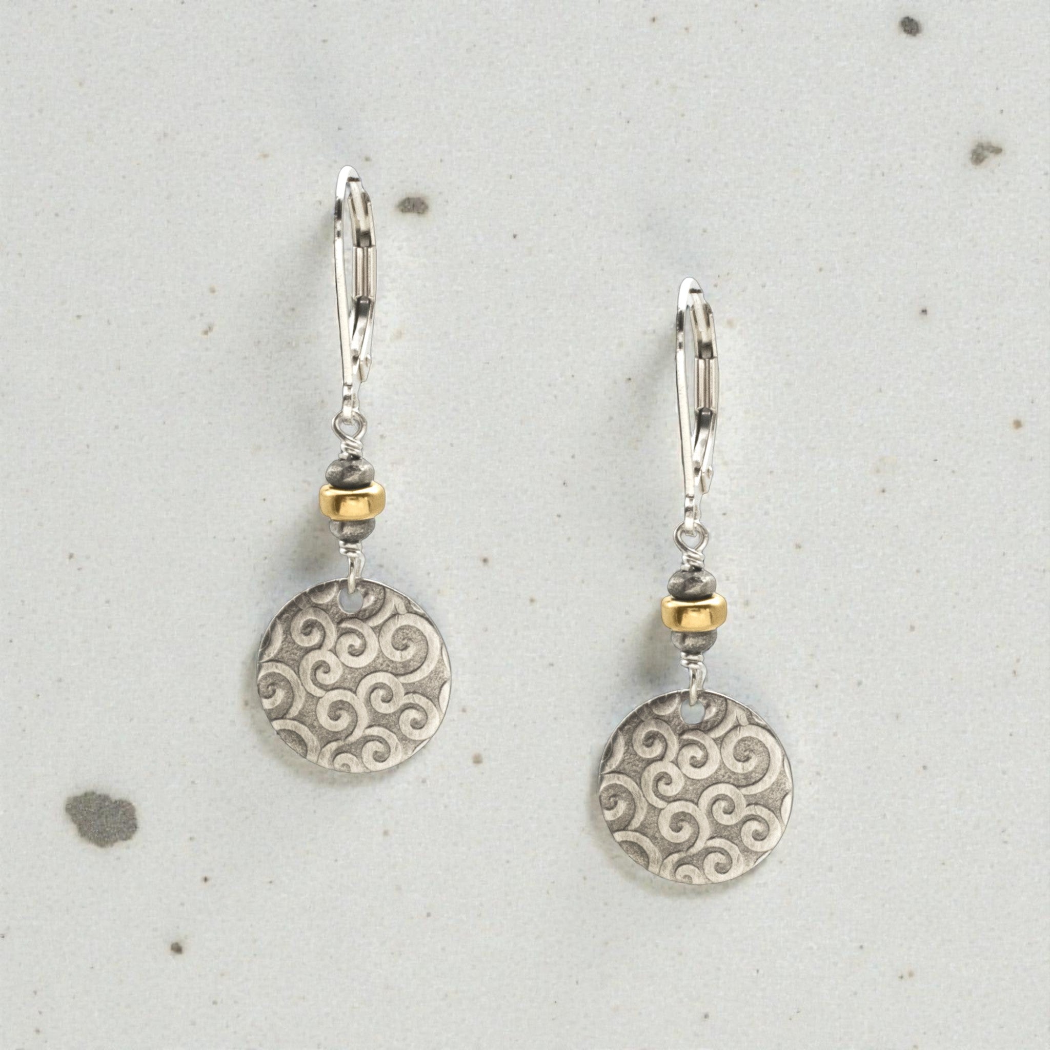 Swirl Drop Earrings - Earrings