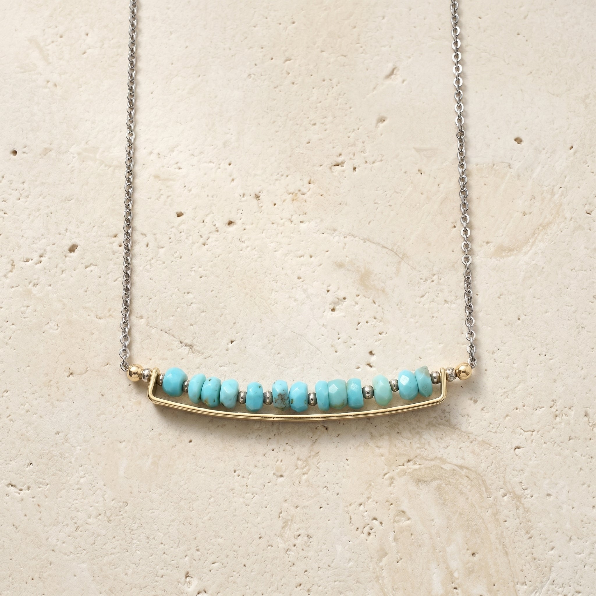 Turquoise Bar Necklace
