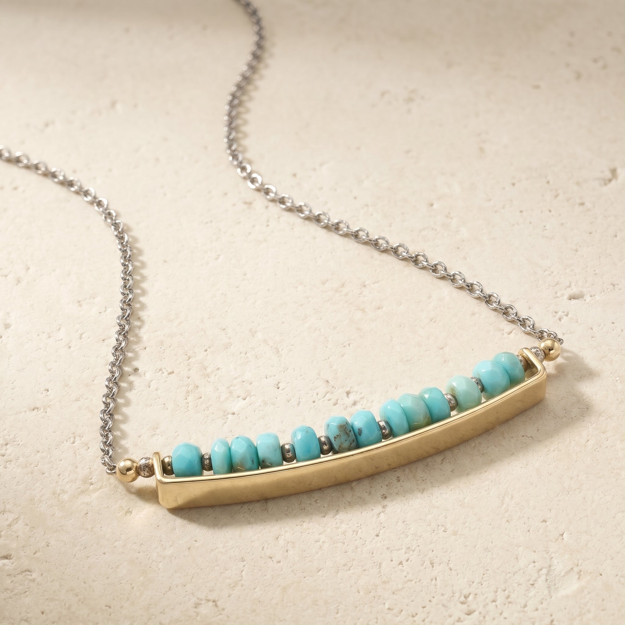 Turquoise Bar Necklace