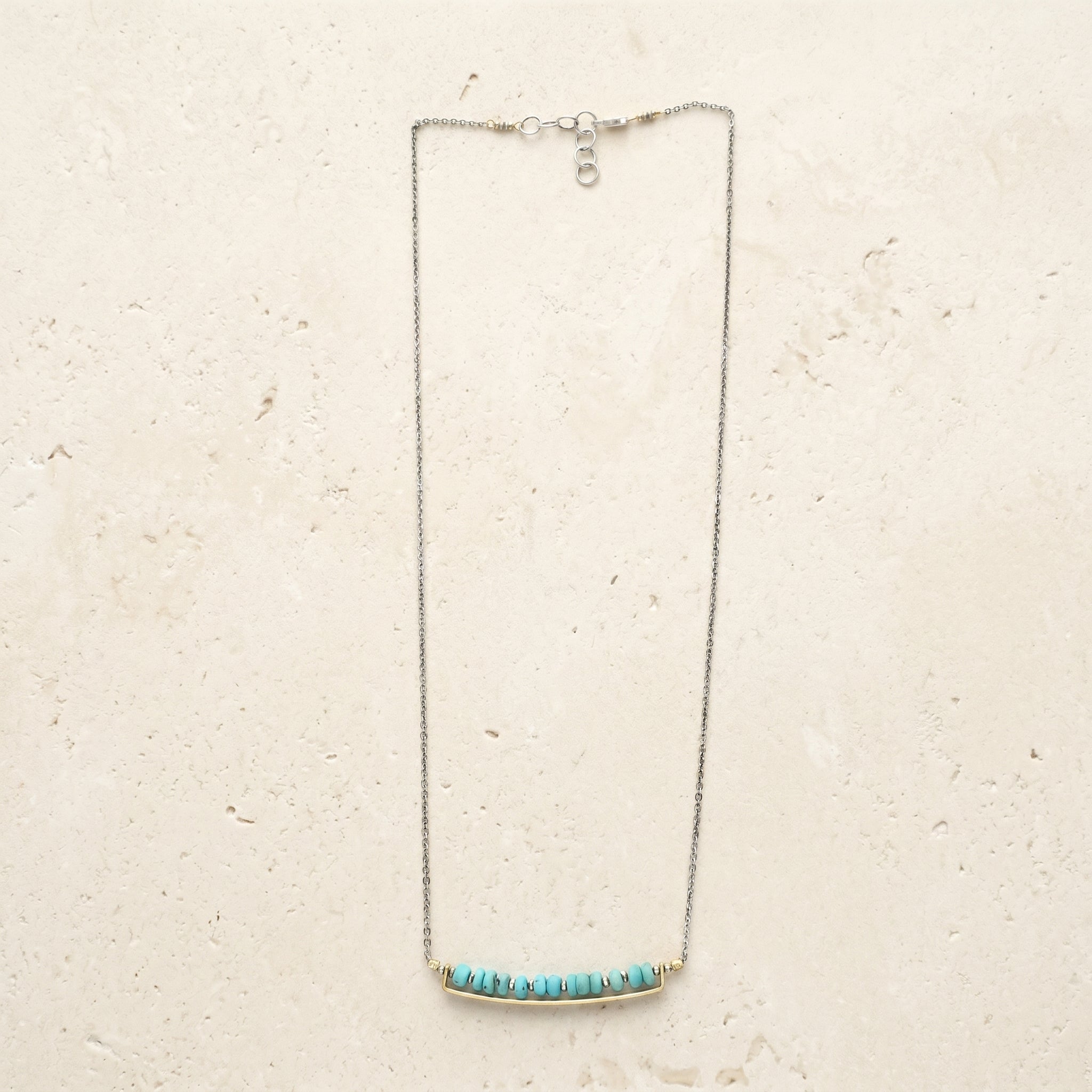Turquoise Bar Necklace