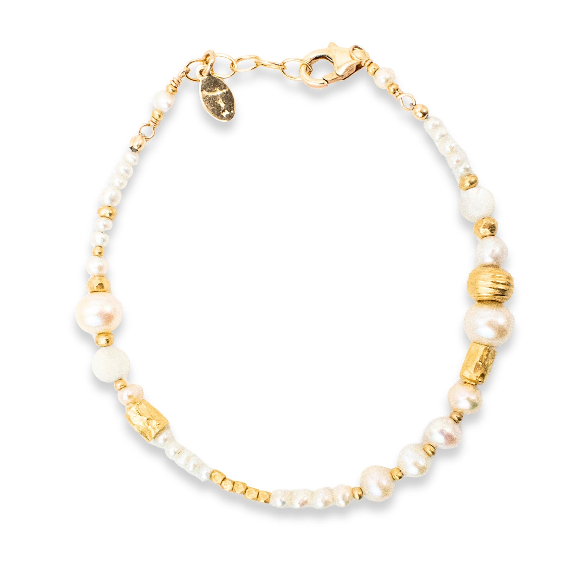 Gold Pearl Bead Bracelet - Bracelets