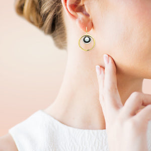 Gold Pearl Earrings - Earrings