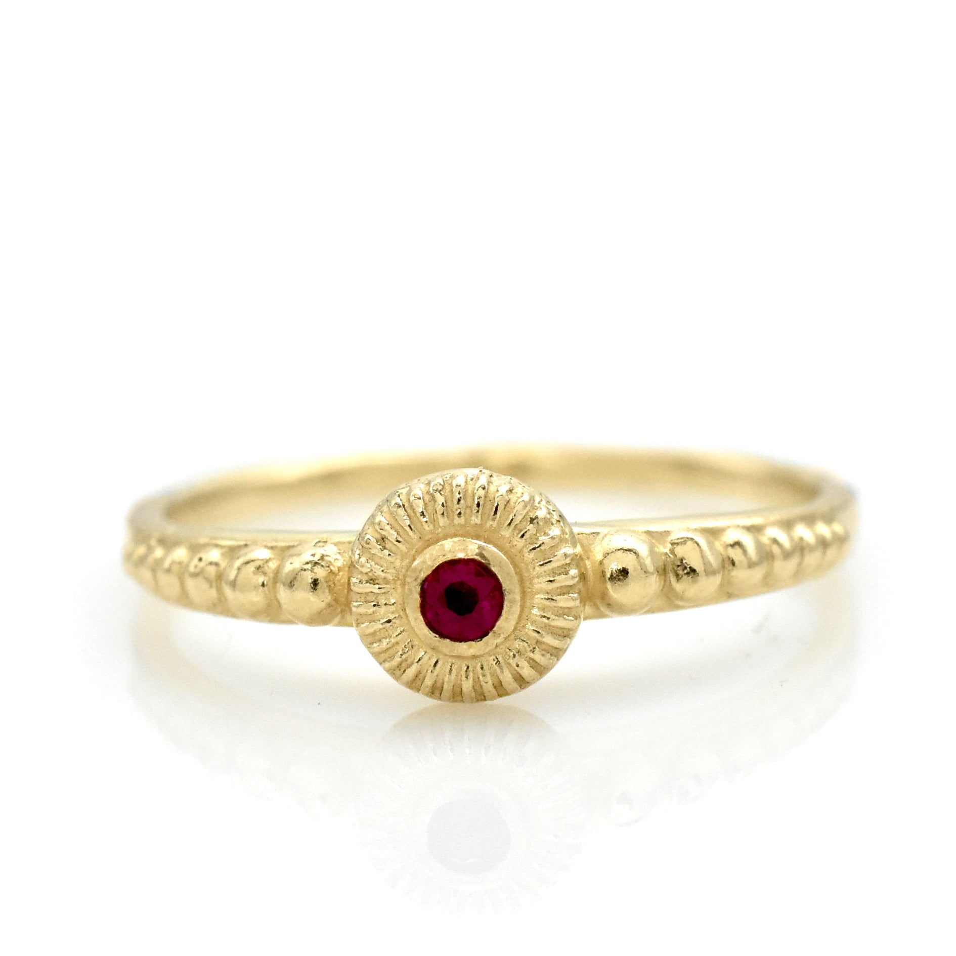 Golden Ruby Ring - Rings